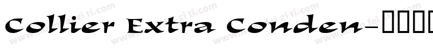 Collier Extra Conden字体转换